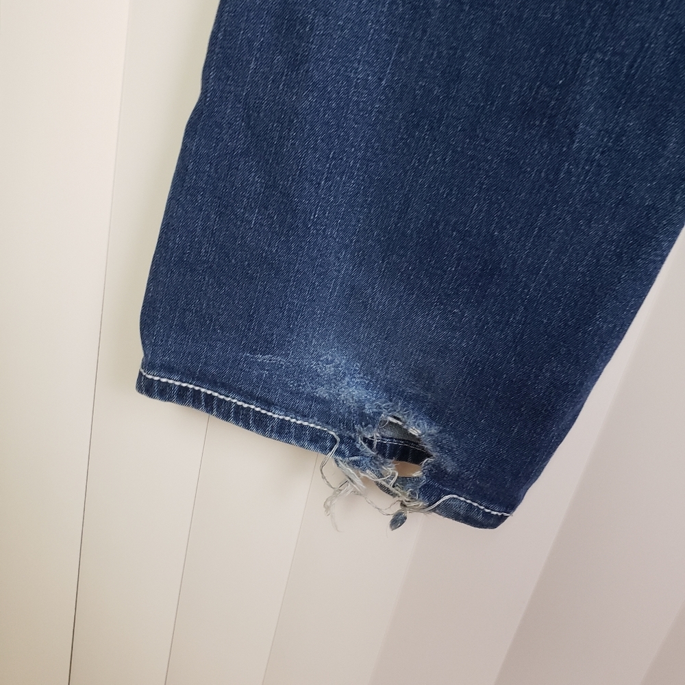 Harley-Davidson Blue Straight Leg Mid Waisted Jeans Size 12 - Picture 4 of 10